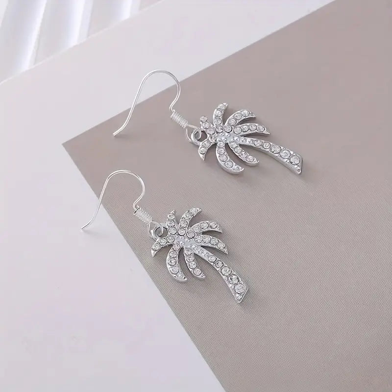 COCONUT TREE DANGLE EARRINGS