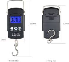 PORTABLE ELECTRONIC SCALE W/ RULER 50KG MAX