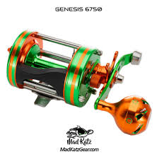 MAD KATZ GENSIS 6750 GREEN CRUSH BAITCAST REEL
