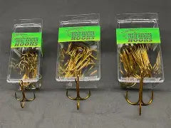 MEAT HUNTERS BARBED TREBLE HOOKS 12PCK 8/0