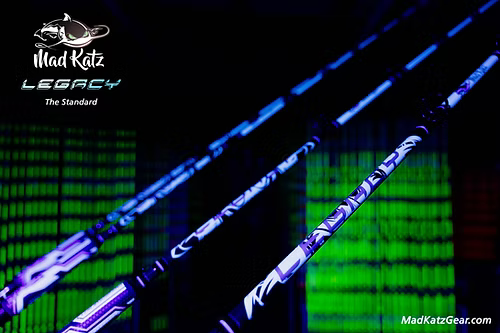 MAD KATZ ICE BLUE LEGACY SPINNING ROD (IT GLOWS)