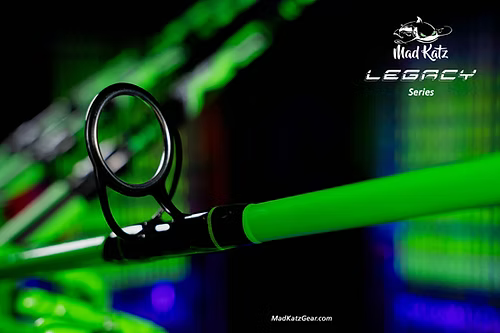 MAD KATZ GREEN LEGACY SPINNING ROD (IT GLOWS)