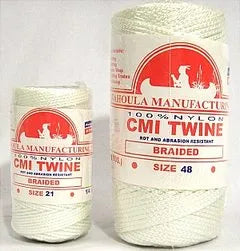 CATAHOULA #24 WHITE BRAIDED 100% NYLON CMI TWINE 59YDS