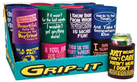 GRIP-IT FOAM KOOZIES W/ DSIPLAY