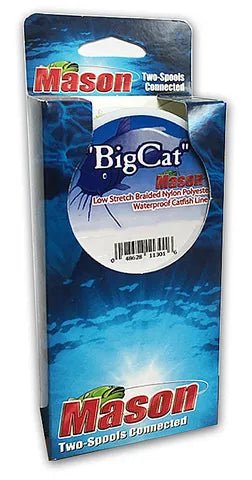 BIG CAT BRAIDED NYLON CATFISH LINE 50YD 2PK