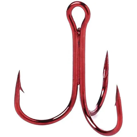 EAGLE CLAW LAZER SHARP 3X RED TREBLE HOOKS 5PCK