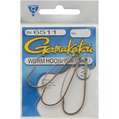 GAMAKATSU WORM HOOK (WIRE GUARD)