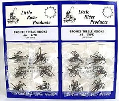 LITTLE RIVER BRONZE TREBLE HOOKS #6 5PK