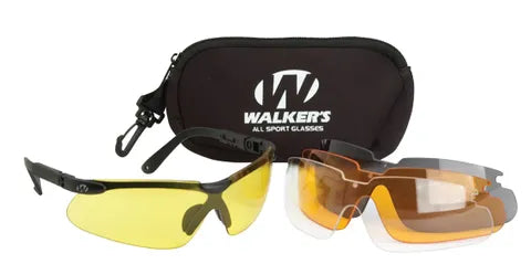 WALKER'S IMPACT RESISTANT INTERCHANGEABLE SPORT GLASSES KIT