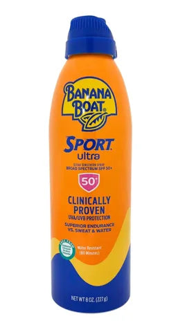 BANANA BOAT SPORT ULTRA CLEAR SUNSCREEN SPRAY SPF50+ 8 OZ