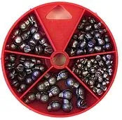 EAGLE CLAW REMOVABLE SPLIT SHOT SINKER ASSORTMENT 124 PC