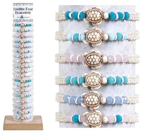 HOWLITE TURTLE BRACELET