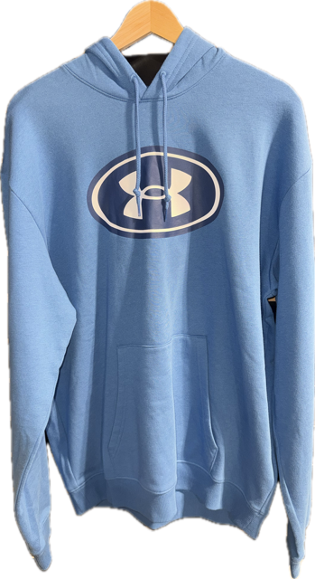 UNDER ARMOUR MENS RIVAL FLC BRANDED HOODIE 50% OFF