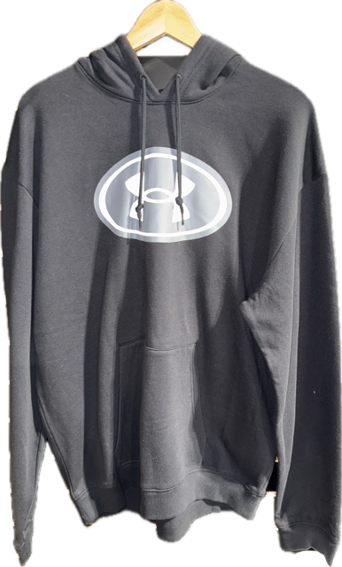 UNDER ARMOUR MENS RIVAL FLC BRANDED HOODIE 50% OFF