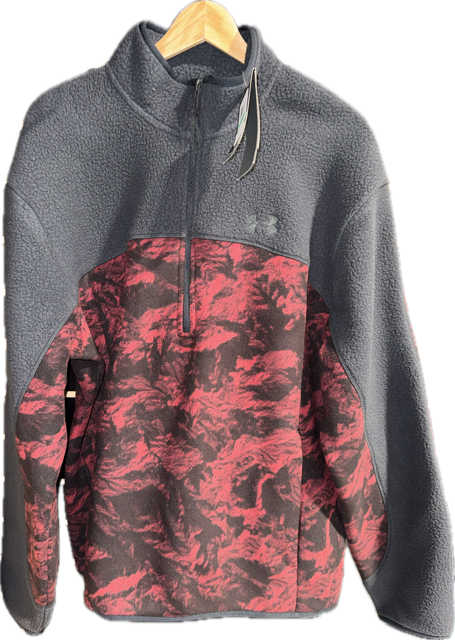 UNDER ARMOUR MENS CGI BASECAMP CAMO HALF-ZIP 50% OFF