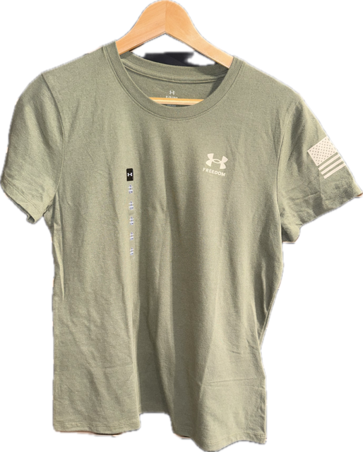 UNDER ARMOUR WOMENS FREEDOM FLAG T-SHIRT 50% OFF