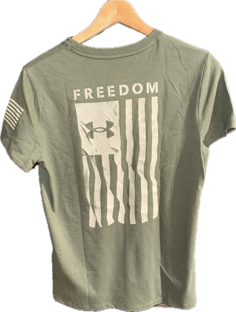 UNDER ARMOUR WOMENS FREEDOM FLAG T-SHIRT 50% OFF