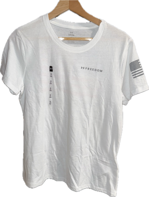 UNDER ARMOUR WOMENS FREEDOM BANNER SHIRT 50% OFF