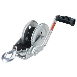 Single Speed Trailer Winch with 12' Strap (1,400 lbs Capacity)