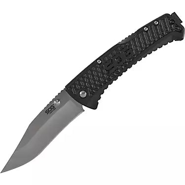 SOG TRACTION FOLDING CLIP POINT KNIFE