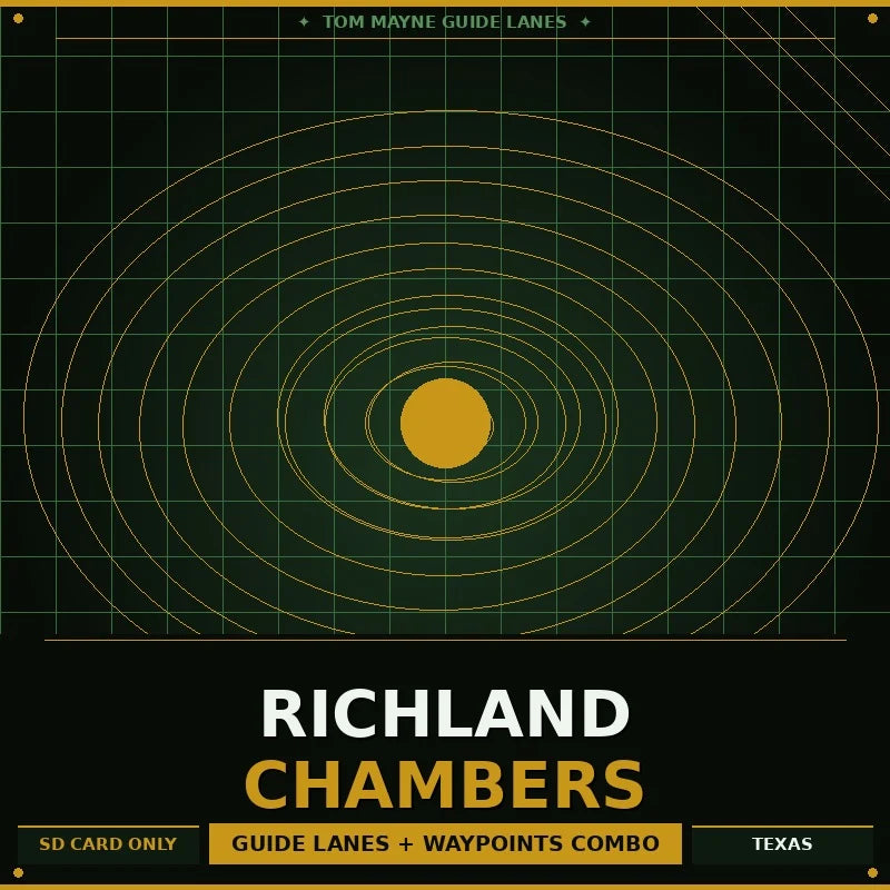 Richland Chambers Lake - Way Points and Guide Lanes (Garmin)