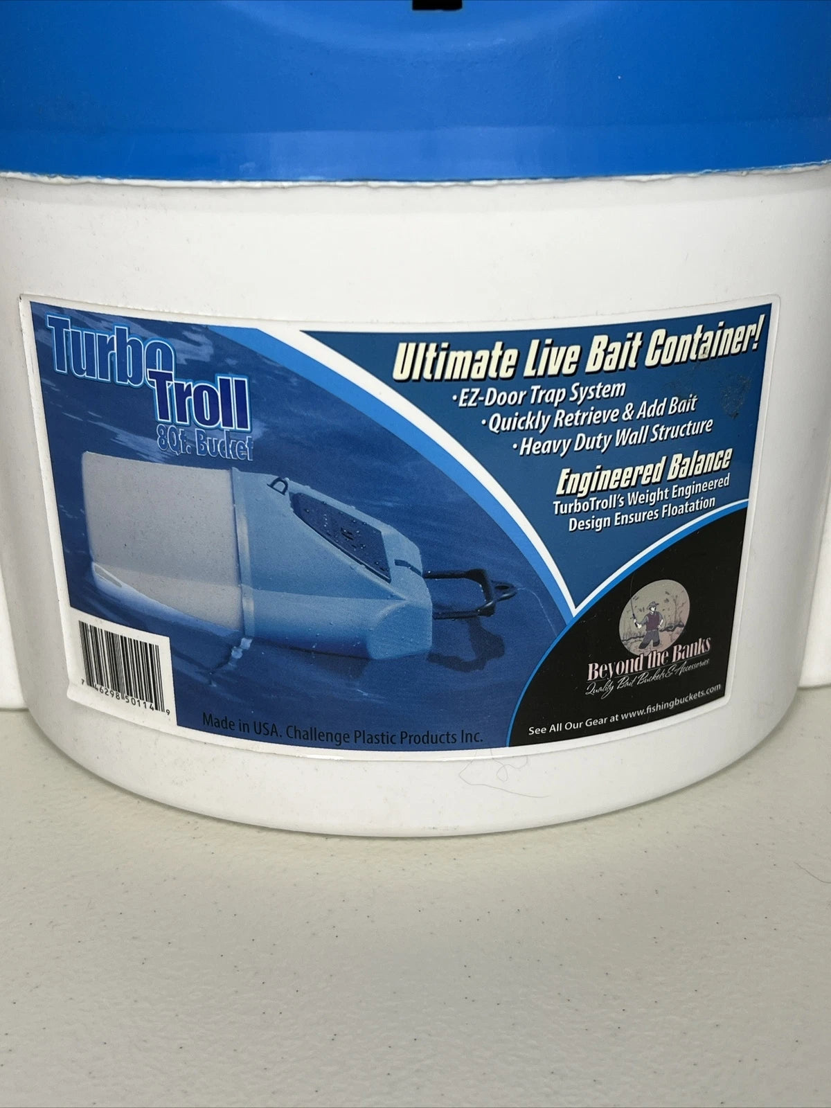 TURBO TROLL FLOATING 8QT BAIT BUCKET