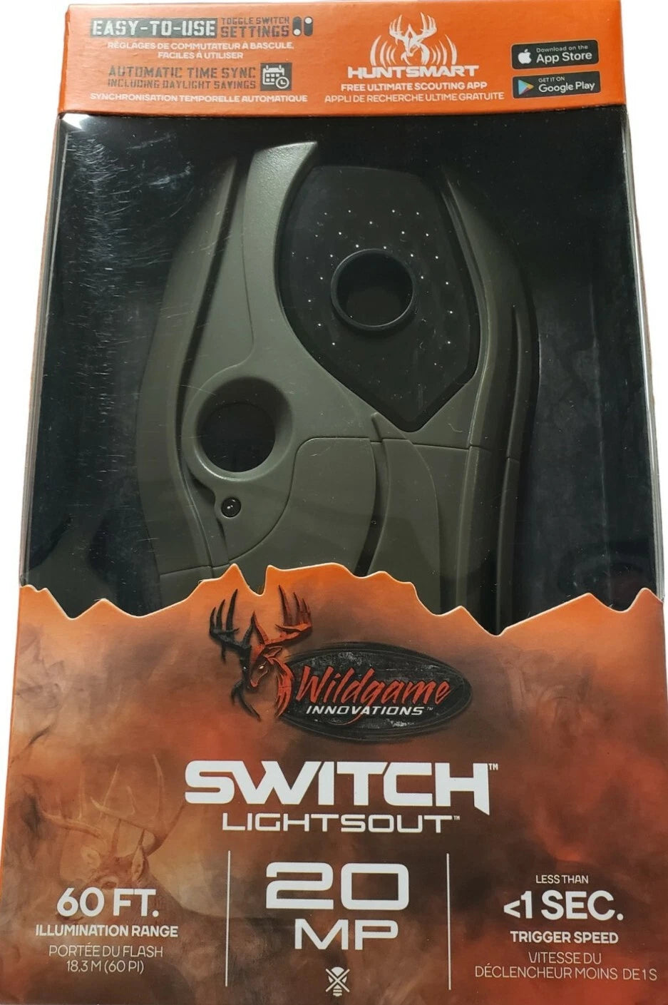 WILDGAME SWITCH LIGHTSOUT GAME CAMERA 20MP 60FT
