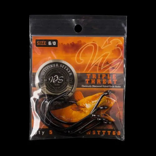 WHISKER SEEKER TRIPLE THREAT HYBRID CIRCLE HOOKS