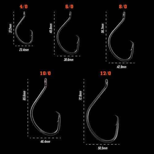 WHISKER SEEKER TRIPLE THREAT HYBRID CIRCLE HOOKS