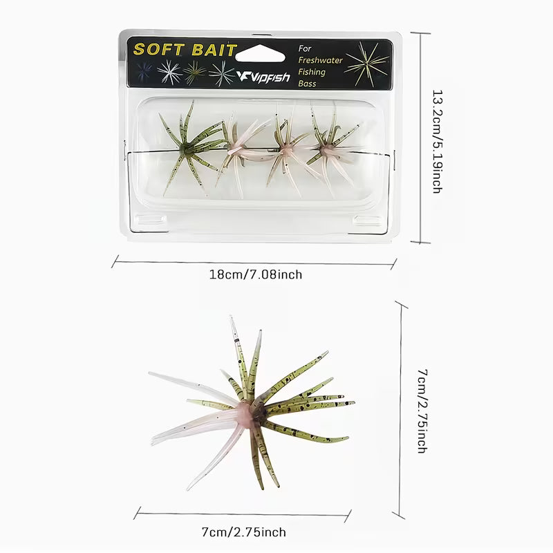 VFVIPFISH SOFT BAIT SEA URCHIN FRESHWATER BASS