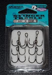 OWNER STINGER TREBLE HOOKS