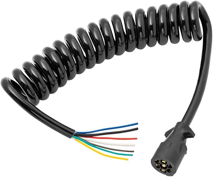 Optronics Coiled 7 Way Trailer Plug
