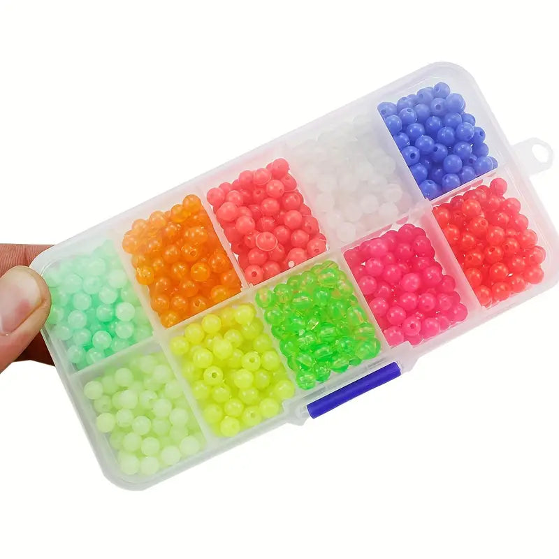 GLOW-IN-THE-DARK FLOAT STOPPER RIGGING BEADS 1000pcs