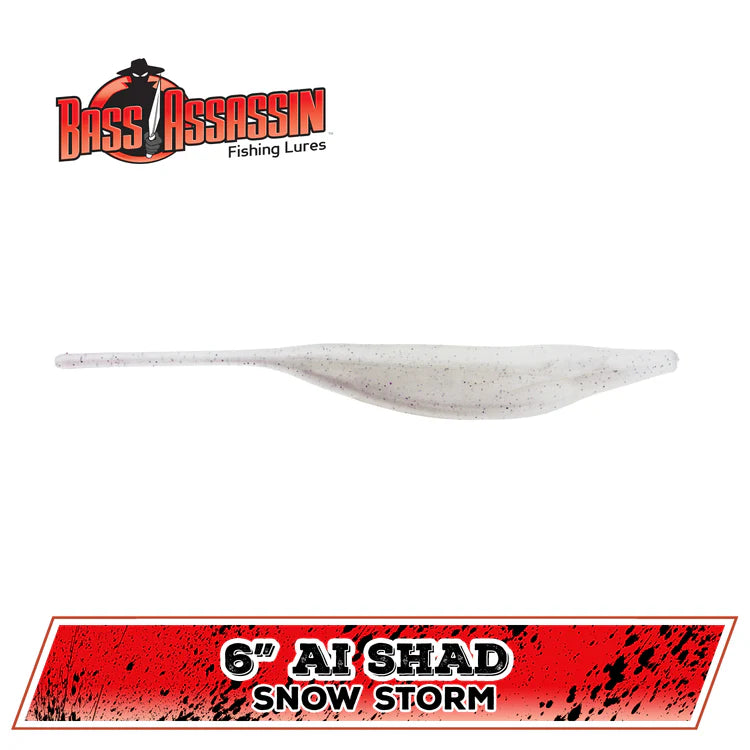 BASS ASSASSIN LURES 6" AI SHAD