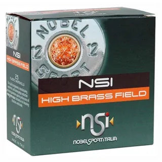 NSI HIGH BRASS FEILD 12 GA 2-3/4" NOBEL AMMO 1-1/4 OZ 6 SHOT