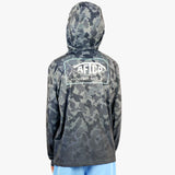 AFTCO KID'S GRANDER CAMO UVS LS SUN PROTECTION HOODIE