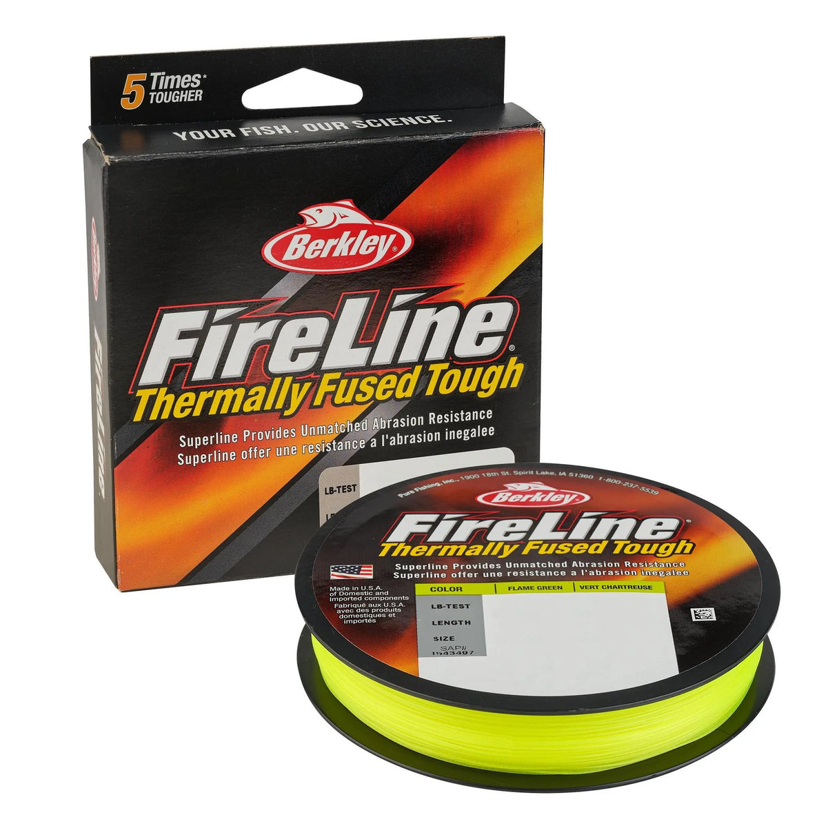 BERKLEY FIRELINE THERMALLY FUSED TOUGH FISHING LINE