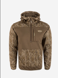 DRAKE MST ENDURANCE HALF ZIP SOFTSHELL JACKET W/ HOOD