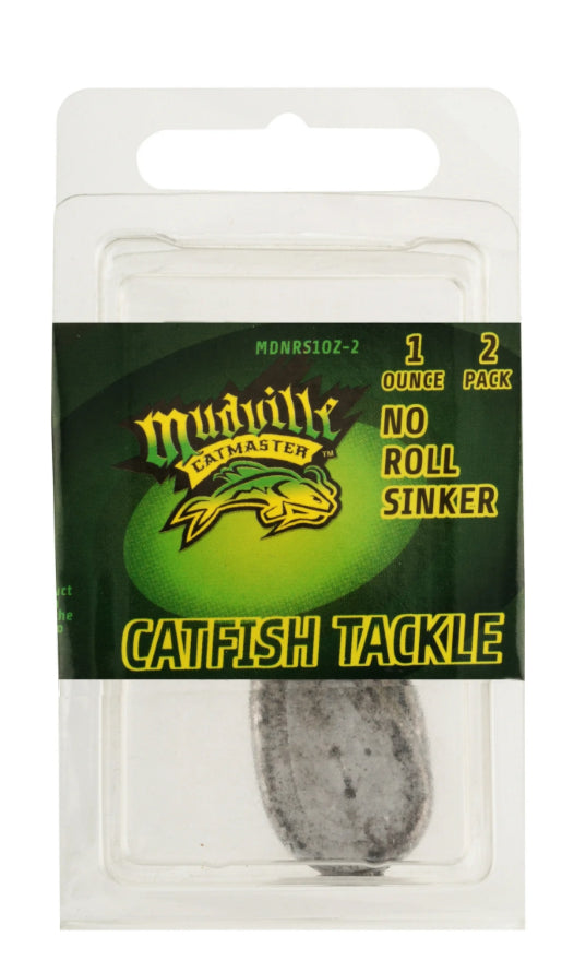 MUDVILLE CATMASTER CATFISH TACKLE NO ROLL SINKER 2PCK
