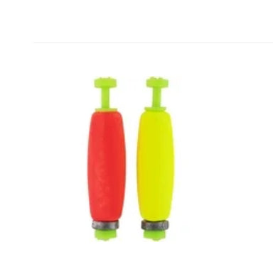 THILL FISH'N FOAM WEIGHTED CIGAR CLIP-ON FLOATS RED/YLW 2PK