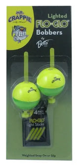 MR. CRAPPIE FLO-GLO LIGHTED SNAP-ON BOBBER 2PK
