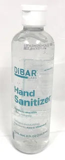 DIBAR LABS HAND SANITIZER 70% ALCOHOL 8 OZ