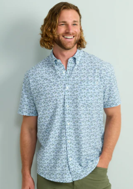 HUK KONA PRINT BUTTON DOWN SHIRT