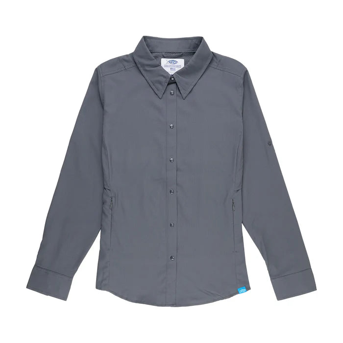 AFTCO WOMEN'S RANGLE LS VENTED FISHING SHIRT