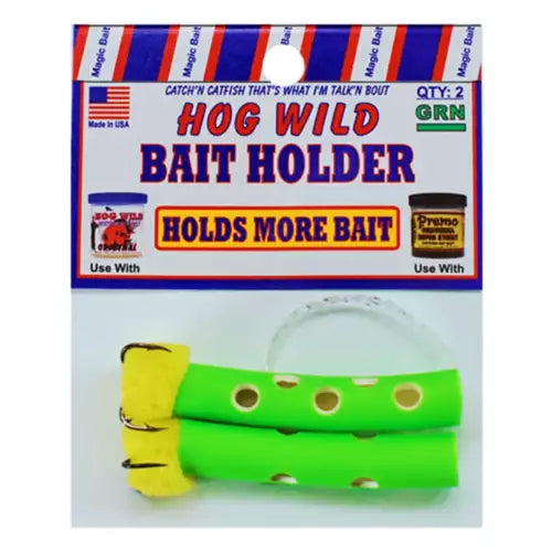 HOG WILD BAITHOLDER TUBE W/SPONGE HOG WILD 2PCK