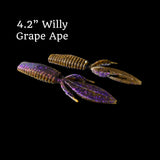 BOJANGLE 4.2" WILLY SOFT BAITS