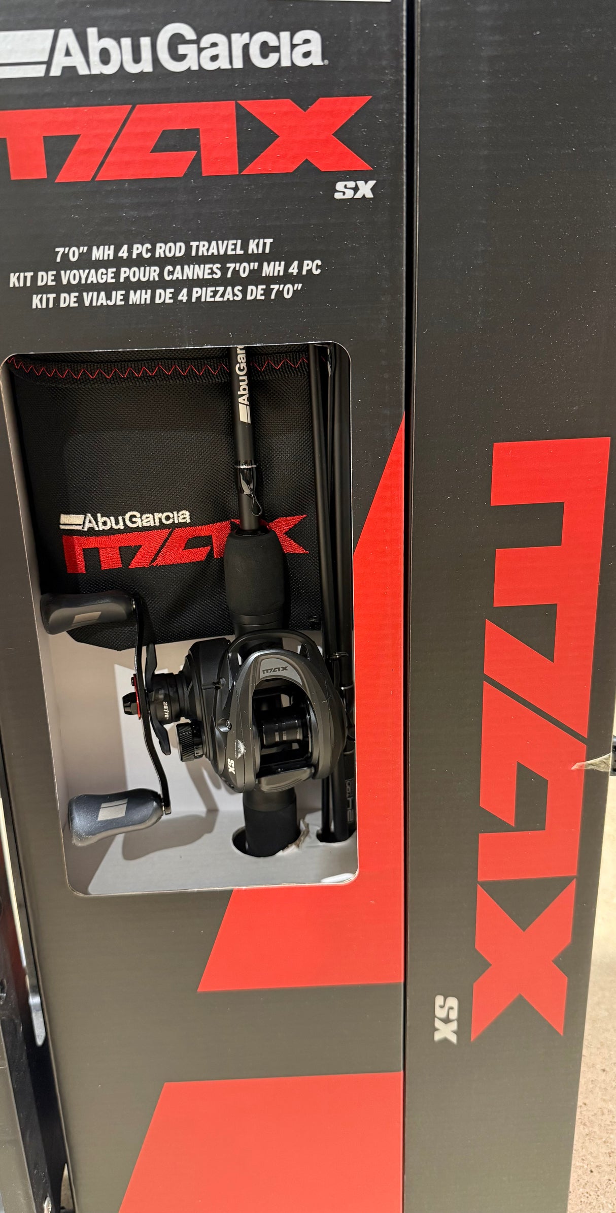 ABU GARCIA MAX SX CASTING COMBO 4PC TRAVEL KIT