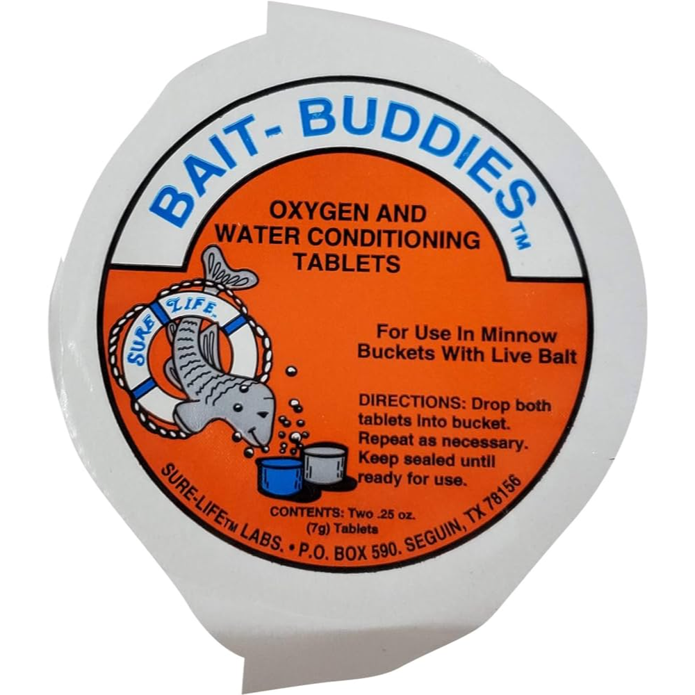 BAIT BUDDIES OXYGEN & WATER CONDITIONING TABLETS 2PK