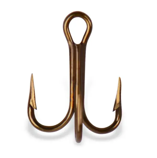 MUSTAD BRONZE TREBLE HOOKS, O'SHAUGHNESSY