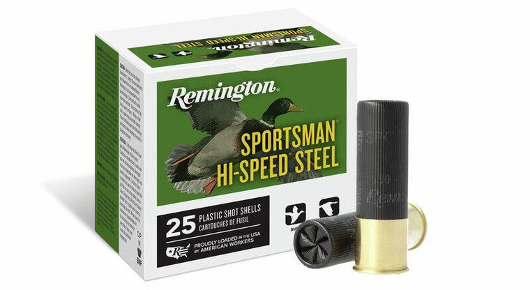 REMINGTON SPORTSMAN HI-SPEED STEEL 12 GAUGE-3"-1-1/8OZ PAYLOAD-1550FPS- 4SHOT